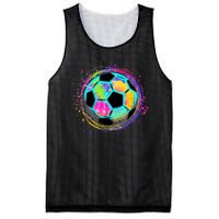 Tie Dye Soccer Ball For All Soccer Lovers Mesh Reversible Basketball Jersey Tank