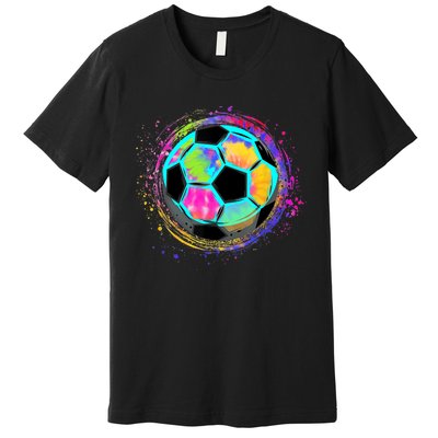 Tie Dye Soccer Ball For All Soccer Lovers Premium T-Shirt