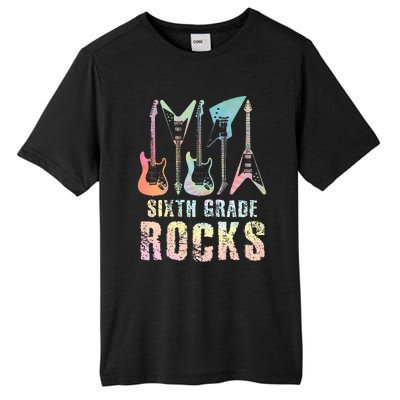 Tie Dye Sixth Grade Rocks Teacher Tall Fusion ChromaSoft Performance T-Shirt