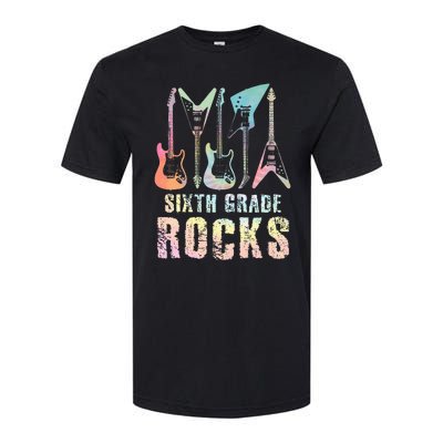 Tie Dye Sixth Grade Rocks Teacher Softstyle CVC T-Shirt