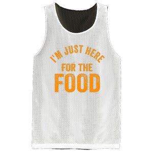 Turkey Day Shirt I'm Just Here For The Food Thanksgiving Day Mesh Reversible Basketball Jersey Tank