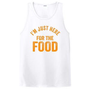 Turkey Day Shirt I'm Just Here For The Food Thanksgiving Day PosiCharge Competitor Tank