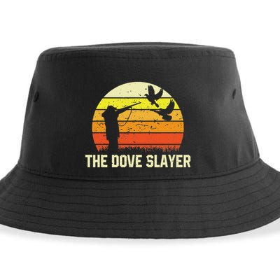 The Dove S.L.A.Y.E.R Vintage Retro Dove Hunting Sustainable Bucket Hat