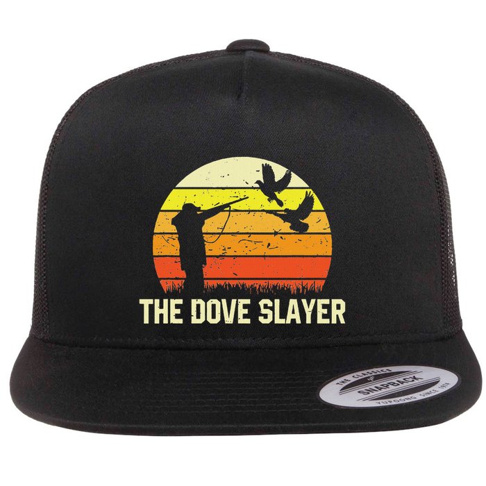 The Dove S.L.A.Y.E.R Vintage Retro Dove Hunting Flat Bill Trucker Hat
