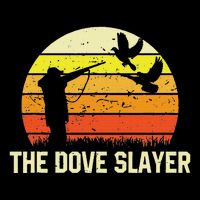 The Dove S.L.A.Y.E.R Vintage Retro Dove Hunting Flat Bill Trucker Hat
