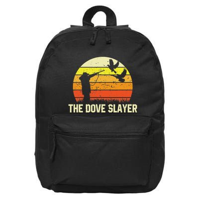The Dove S.L.A.Y.E.R Vintage Retro Dove Hunting 16 in Basic Backpack