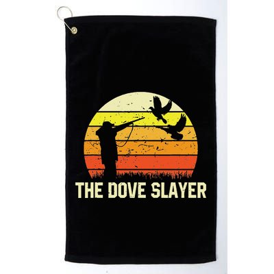 The Dove S.L.A.Y.E.R Vintage Retro Dove Hunting Golf Towel