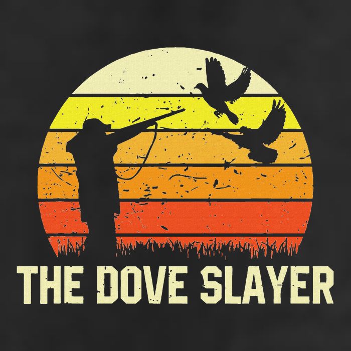 The Dove S.L.A.Y.E.R Vintage Retro Dove Hunting Golf Towel