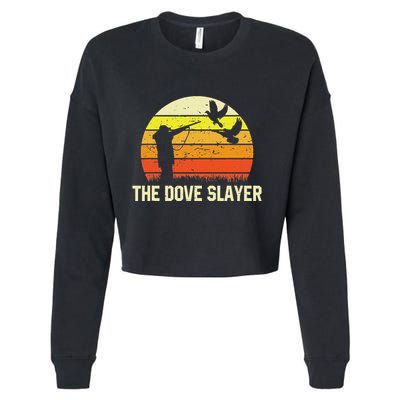 The Dove S.L.A.Y.E.R Vintage Retro Dove Hunting Cropped Pullover Crew