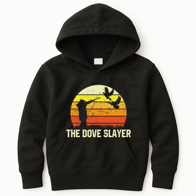 The Dove S.L.A.Y.E.R Vintage Retro Dove Hunting Kids Hoodie