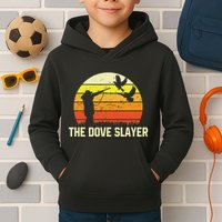 The Dove S.L.A.Y.E.R Vintage Retro Dove Hunting Kids Hoodie