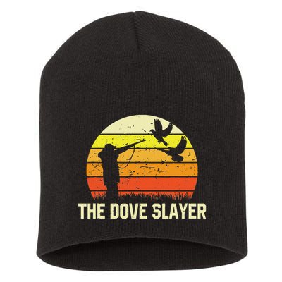 The Dove S.L.A.Y.E.R Vintage Retro Dove Hunting Short Acrylic Beanie