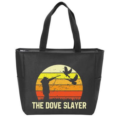 The Dove S.L.A.Y.E.R Vintage Retro Dove Hunting Zip Tote Bag