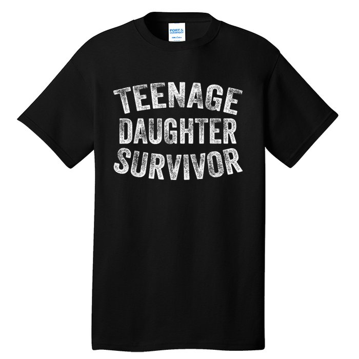 Teenage Daughter Survivor Funny Vintage Tall T-Shirt