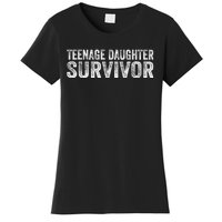 Teenage Daughter Survivor Funny Vintage Women's T-Shirt