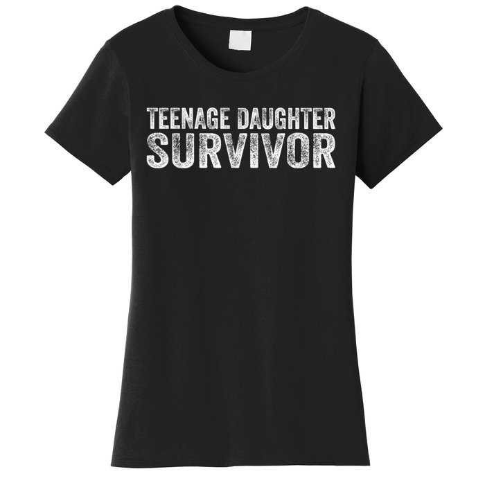 Teenage Daughter Survivor Funny Vintage Women's T-Shirt