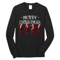 Trump Dance Santa Claus Christmas Xmas Pajamas Holiday Long Sleeve Shirt