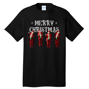 Trump Dance Santa Claus Christmas Xmas Pajamas Holiday Tall T-Shirt