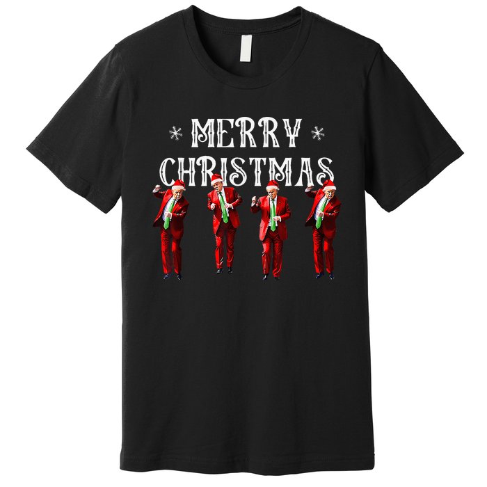 Trump Dance Santa Claus Christmas Xmas Pajamas Holiday Premium T-Shirt