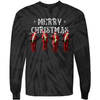 Trump Dance Santa Claus Christmas Xmas Pajamas Holiday Tie-Dye Long Sleeve Shirt