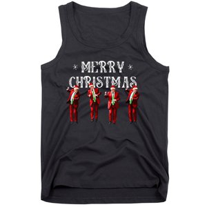 Trump Dance Santa Claus Christmas Xmas Pajamas Holiday Tank Top