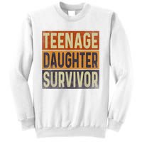 Teenage Daughter Survivor Retro Vintage Sweatshirt