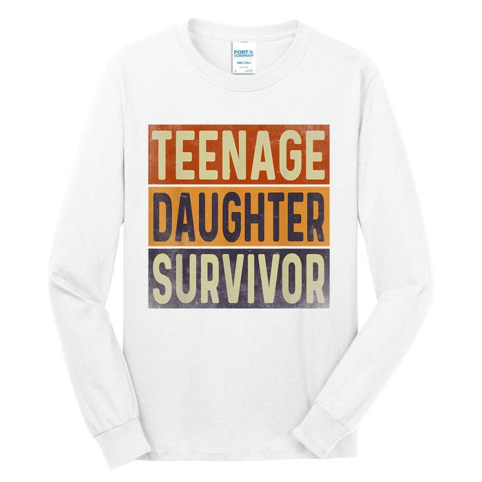 Teenage Daughter Survivor Retro Vintage Tall Long Sleeve T-Shirt