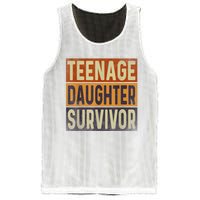 Teenage Daughter Survivor Retro Vintage Mesh Reversible Basketball Jersey Tank