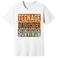 Teenage Daughter Survivor Retro Vintage Premium T-Shirt