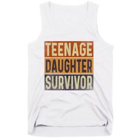 Teenage Daughter Survivor Retro Vintage Tank Top