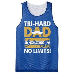 Triathlon Dad Swim Bike Run Triathlete Funny Iron Father Funny Gift Mesh Reversible Basketball Jersey Tank