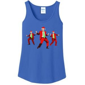 Trump Dance Santa Claus Christmas Xmas Pajamas Ladies Essential Tank