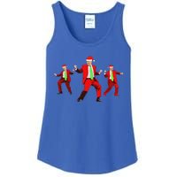 Trump Dance Santa Claus Christmas Xmas Pajamas Ladies Essential Tank