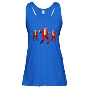 Trump Dance Santa Claus Christmas Xmas Pajamas Ladies Essential Flowy Tank