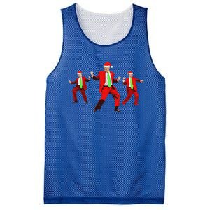 Trump Dance Santa Claus Christmas Xmas Pajamas Mesh Reversible Basketball Jersey Tank