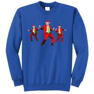 Trump Dance Santa Claus Christmas Xmas Pajamas Tall Sweatshirt