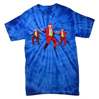 Trump Dance Santa Claus Christmas Xmas Pajamas Tie-Dye T-Shirt