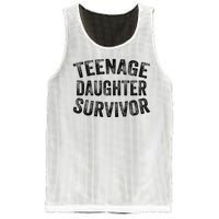 Teenage Daughter Survivor Funny Vintage Mesh Reversible Basketball Jersey Tank