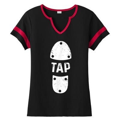 Tap Dancer Shoe Tap Dance Ladies Halftime Notch Neck Tee