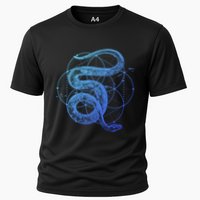 The Dharma Store Sacred Geometry Seed Of Life Snake Gift Cooling Performance Crew T-Shirt