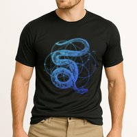 The Dharma Store Sacred Geometry Seed Of Life Snake Gift Cooling Performance Crew T-Shirt
