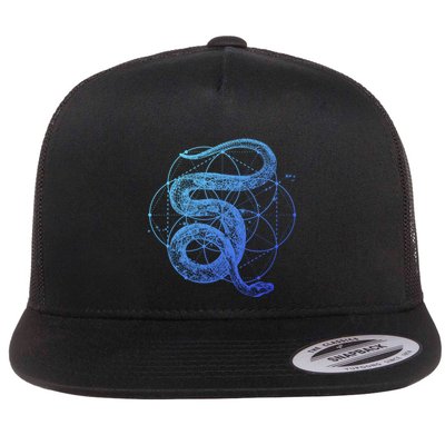 The Dharma Store Sacred Geometry Seed Of Life Snake Gift Flatbill Hat