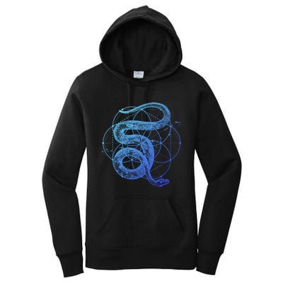 The Dharma Store Sacred Geometry Seed Of Life Snake Gift Women's Pullover Hoodie
