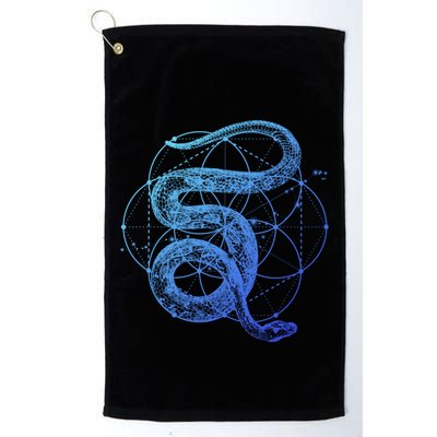The Dharma Store Sacred Geometry Seed Of Life Snake Gift Golf Towel