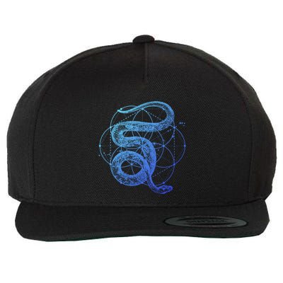 The Dharma Store Sacred Geometry Seed Of Life Snake Gift Wool Snapback Cap