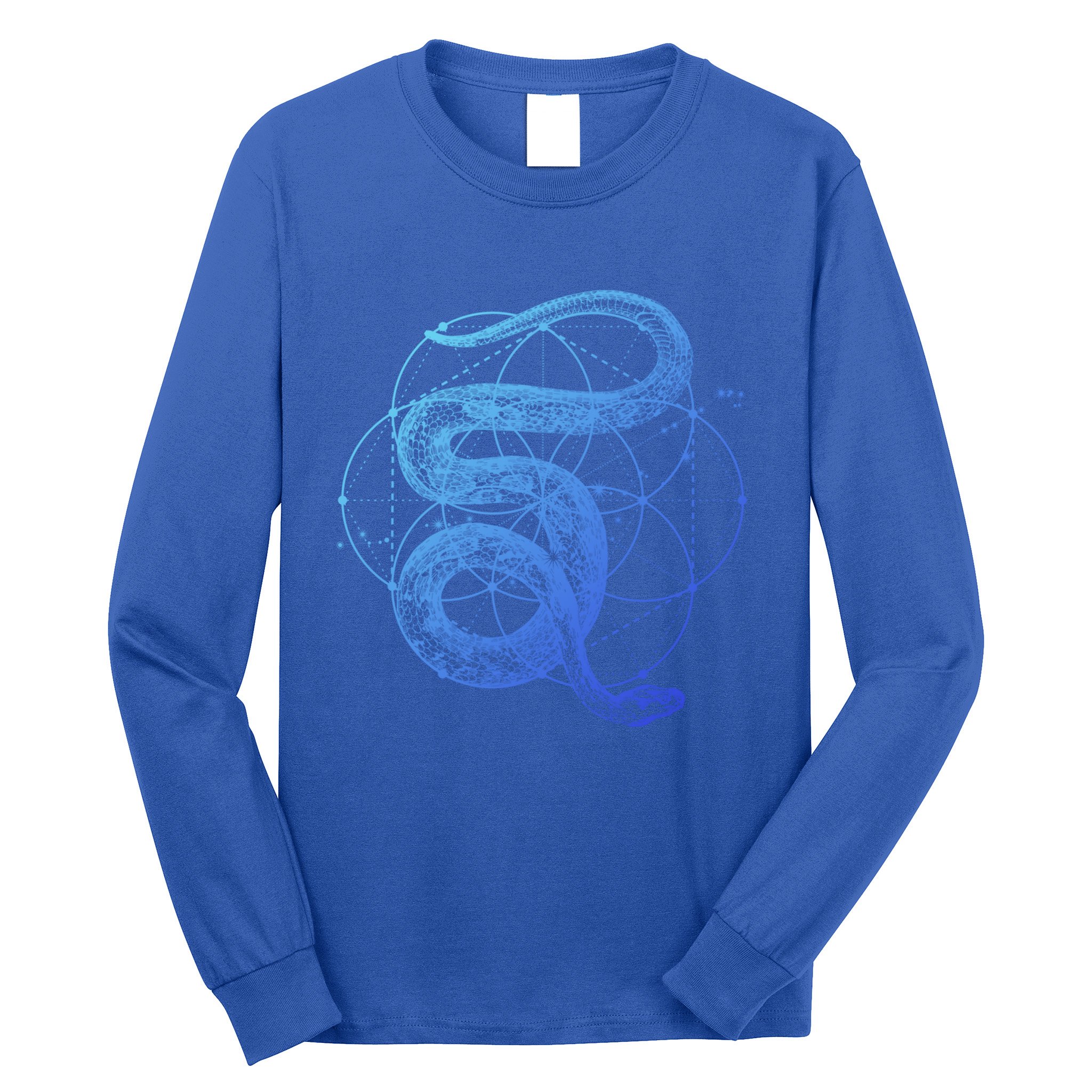 The Dharma Store Sacred Geometry Seed Of Life Snake Gift Long Sleeve Shirt