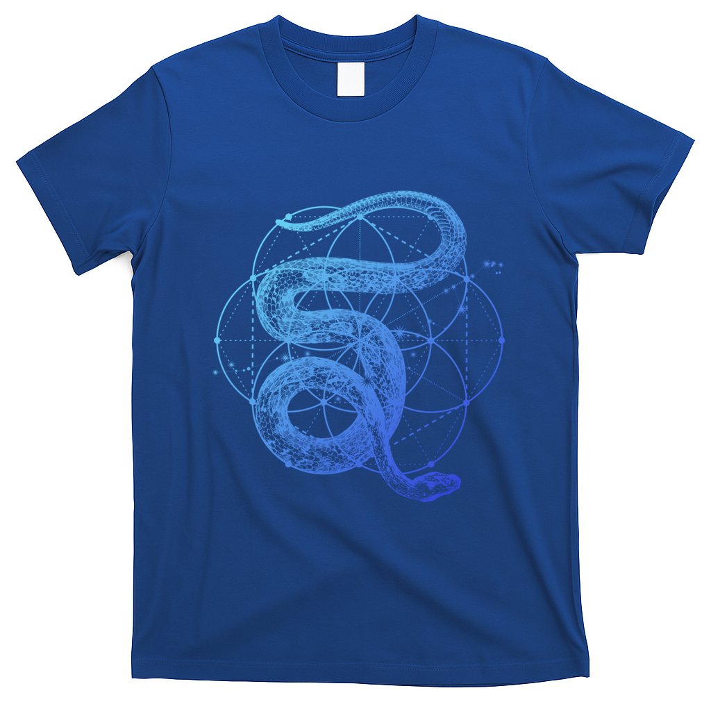 The Dharma Store Sacred Geometry Seed Of Life Snake Gift T-Shirt