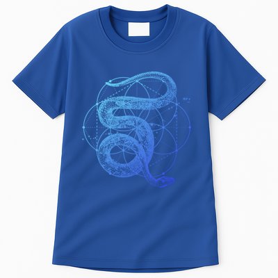 The Dharma Store Sacred Geometry Seed Of Life Snake Gift Tall T-Shirt