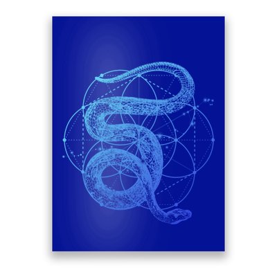 The Dharma Store Sacred Geometry Seed Of Life Snake Gift Poster