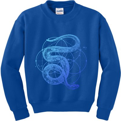 The Dharma Store Sacred Geometry Seed Of Life Snake Gift Kids Sweatshirt